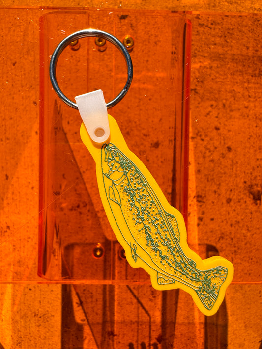 Yellow Trout Keychain