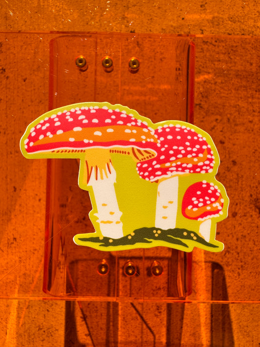 Toadstool Mushroom Sticker