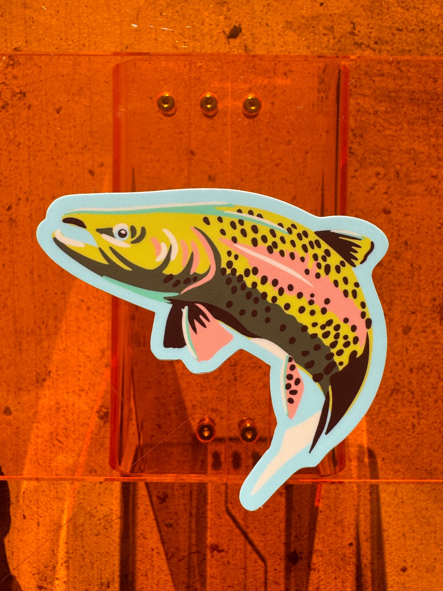 Leaping Trout Sticker