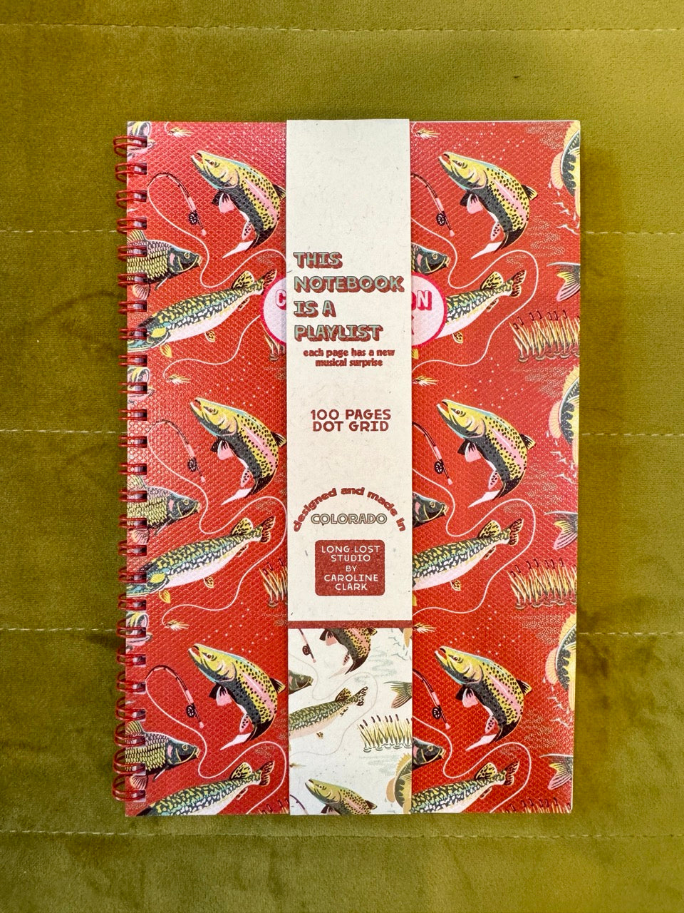 Fish Pattern Notebook