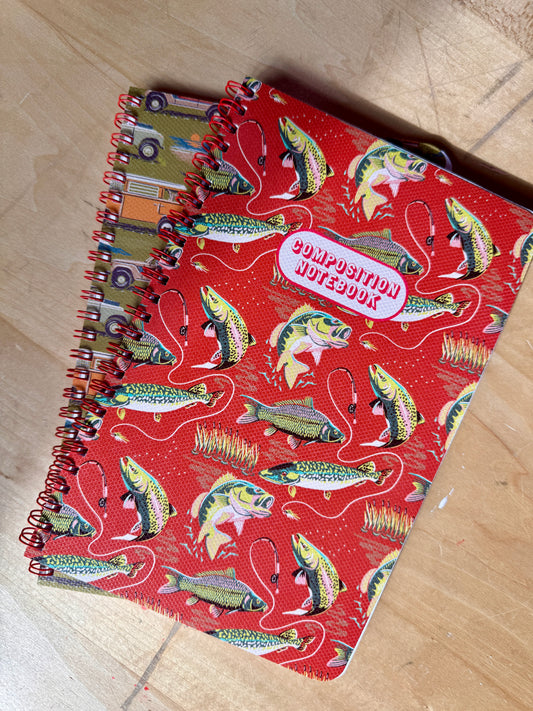 Fish Pattern Notebook