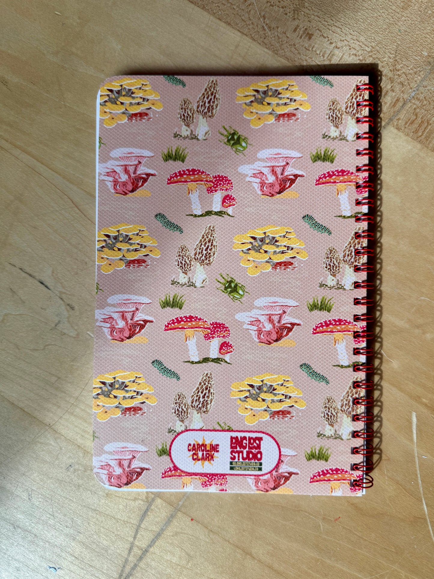 Mushroom Pattern Notebook