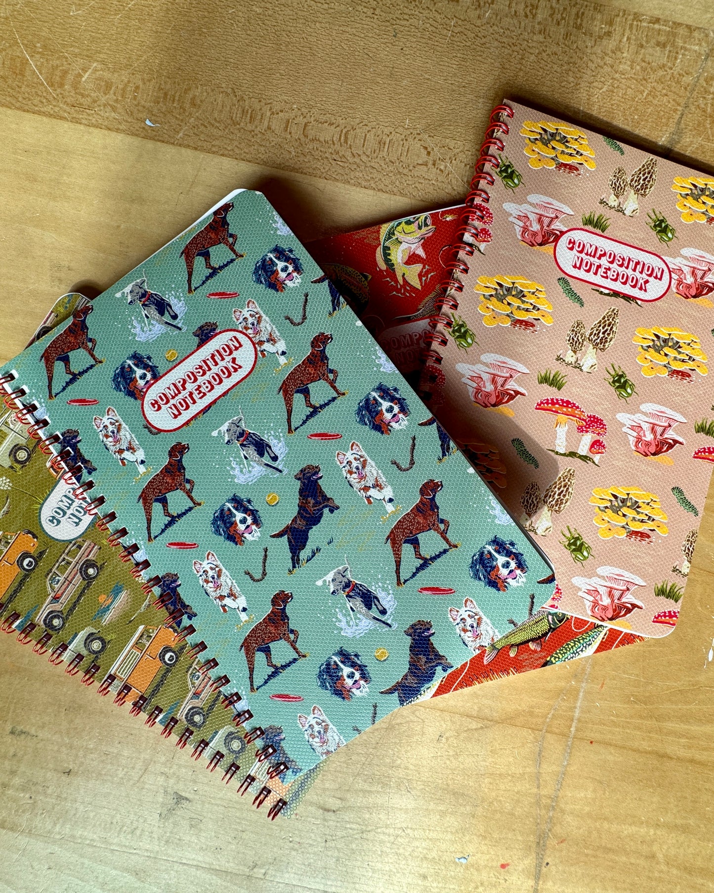 Camping Trucks Pattern Notebook