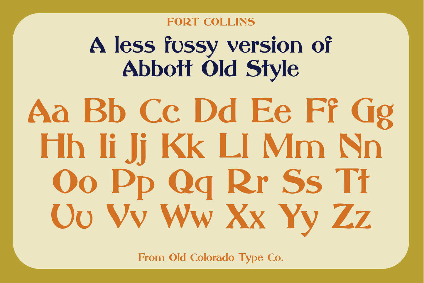 Fort Collins Typeface