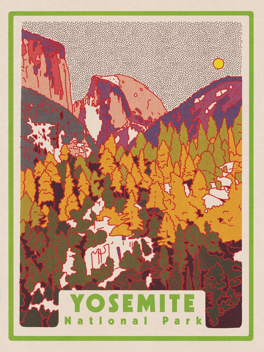 Yosemite National Park 18"x24" Screen Print