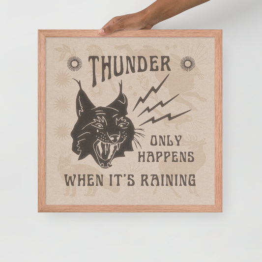 Thunder Cat Framed Print