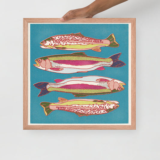 Trout Fish Framed Print